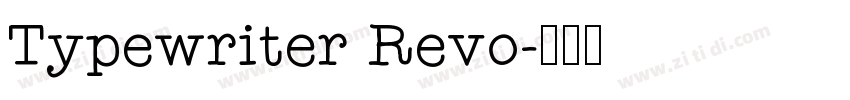 Typewriter Revo字体转换
